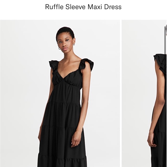 English Factory Dresses English Factory Ruffle Sleeve Maxi Dress